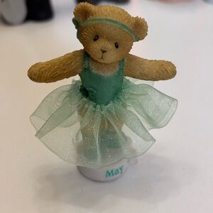 Cherished Teddies rare Teddie Twirls Avon month of May ballerina bear